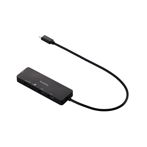 エレコム(ELECOM) U3H-MSD3007BBK(ブラック) USB Type-C(TM) ハブ+1機能(SDカードスロット付き) エレコム(ELECOM) U3H-MSD3007BBK(ブラック) USB Type-C(TM) ハブ+1機能(SDカードスロット付き)
