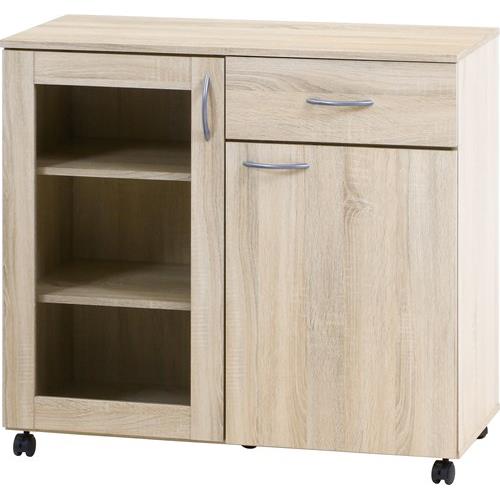 不二貿易 【組立品】キッチン収納キャビネット 90×40 99903【代引・日時指定・キャンセル不可・北海道..