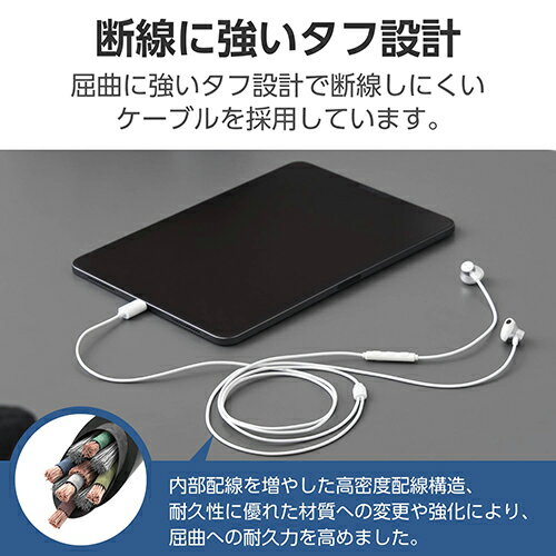 エレコム(ELECOM) EHP-DF13IMSV(シルバー) タイプCイヤホン 有線 マイク付き セミオープン型