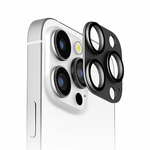 Rakuten - PGA PG-24BCLG17BK アルミ/ブラック iPhone16Pro/16ProMax用 カメラフルプロテクター PG24BCLG17BK