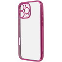 ray-out(レイ・アウト) RTP49PFC2/MM iPhone16ProMax用 カメラ保護 衝撃吸収 バンパー TPUソフトケース マゼンタ(2)