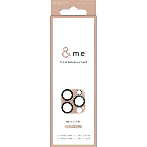 쥳(ELECOM) PM-A24CFLLP6PN ԥ iPhone16 Pro/Maxѥե 饹 ݸ /ɻ