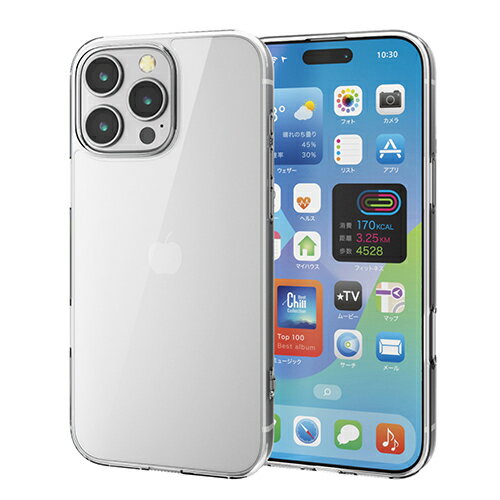 ���쥳��(ELECOM) PM-A24DHVCKCR ���ꥢ iPhone16 Pro Max�ѥ����� �ϥ��֥�å� �׷�ۼ� ��������ݸ��߷�