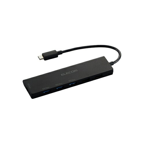 エレコム(ELECOM) U3HCH060BK(ブラック) USB TypeC 6ポート USB 10Gbpsハブ
