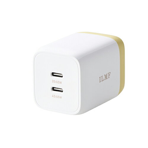 エレコム(ELECOM) MPA-ACCP43YL-IL(イエロー) USB Power Delivery 65W キューブAC充電器 ILMF エレコム(ELECOM) MPA-ACCP43YL-IL(イエロー) USB Power Delivery 65W キューブAC充電器 ILMF