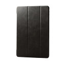 エレコム(ELECOM) TB-A19RWVBKN(ブラック) iPad 10.2インチ 第9/8/7世代用 フラップケース 背面クリア ソフトレザー スリープ(2)