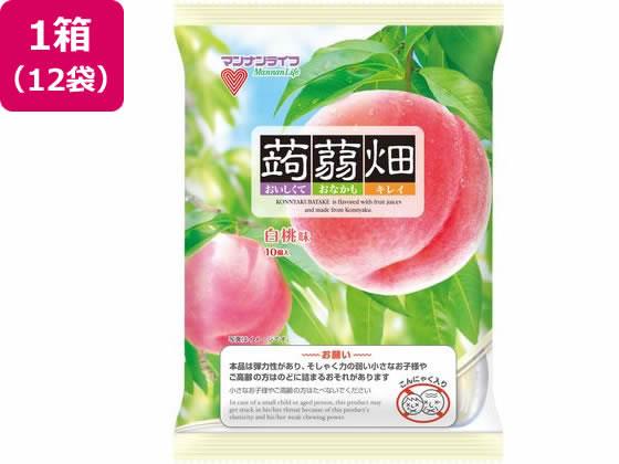 マンナンライフ 蒟蒻畑 白桃味 12袋