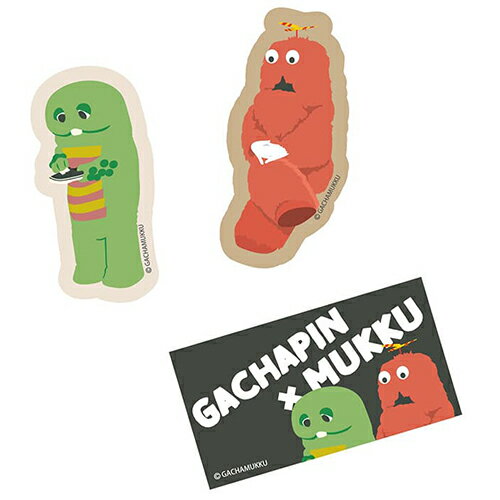 PGA PG-GXMSTK1GXM ガチャピン・ムック ステッカー 3枚セット PGGXMSTK1GXM