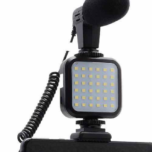 エツミ VE-2258 VLOG LEDライト 36 充電式 USB電源ケーブル付 VE2258