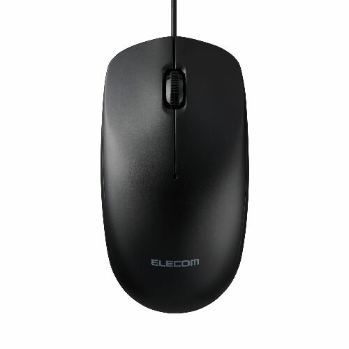 エレコム(ELECOM) M-LE10URCBK(ブラック) 有線 USB マウス 3ボタン Type-C 接続 (Windows Mac Chrome 対応) 左右対称 RoHS指令準拠