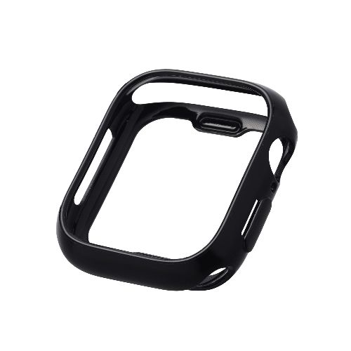 乐天商城 - エレコム ELECOM AW-24BBPUBK ブラック アップルウォッチ カバー Series 10 42mm バンパー ソフト 側面保護 AW24BBPUBK