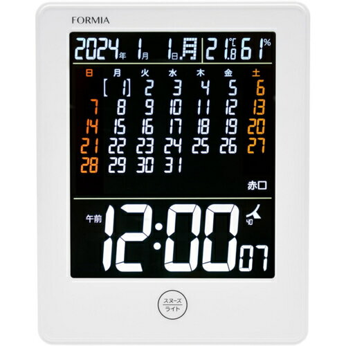 ↑↑↑正確な在庫状況は上記バナー「在庫状況を確認する」をクリックして頂き、必ずご確認ください。&nbsp;&nbsp;■落ち着いた印象の掛置き兼用の電波時計■見やすさにこだわった大型液晶や、人気の温度・湿度表示など機能充実の電波クロックにマ...