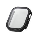 エレコム(ELECOM) AW-24AFCGEBK(ブラック) アップルウォッチ カバー Series 10(46mm) フルカバー 表面硬度10H 全面保護 防水 IPX7(2)