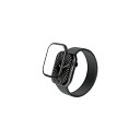 エレコム(ELECOM) AW-24AFLGFALBK(ブラック) アップルウォッチ ガラス フィルム (Apple Watch Series 10 46mm対応) 全面保護 高透明 フレーム付