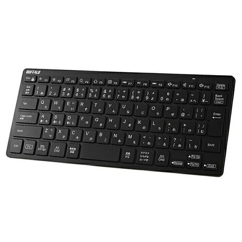 バッファロー(BUFFALO) BSKBB340BK ブラック ワイヤレスキーボード 日本語配列 JIS準拠 82キー