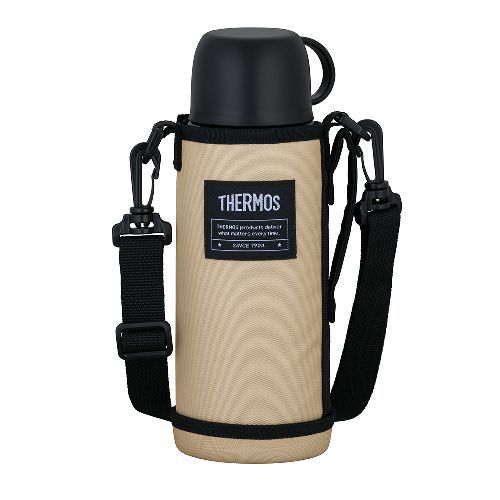 サーモス(THERMOS) FJJ-802WF-BEBK ベージュブラック 真空断熱2ウェイボトル 0.8L