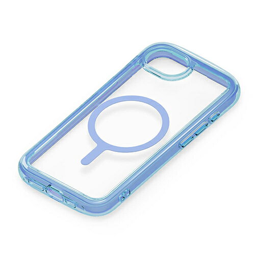 樂天商城 - PGA PG-25KMA07BL ネオンブルー iPhone 16e用 MagSafe対応 エアクッションケース ネオン 背面ケース PG25KMA07BL