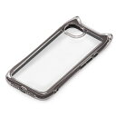 PGA PG-25KAR09BK(ブラック) iPhone 16e用 エアクッションケース ネコミミ 背面ケース