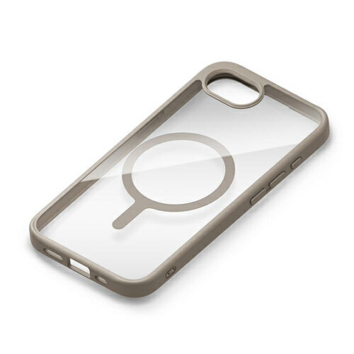 乐天商城 - PGA PG-25KMH02BE クリアベージュ iPhone 16e用 MagSafe対応 ハイブリッドケース 背面ケース PG25KMH02BE