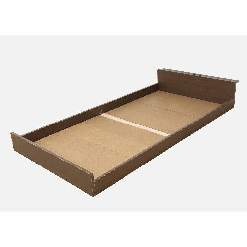 クロシオ 【組立式】 57633 フロアベッド コンセント付 ブラウン 57633