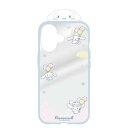 グルマンディーズ(gourmandis) SANG-450CN(シナモロール) サンリオキャラクターズ フレーム IIIIfit Clear iPhone16 対応 ケース(2)