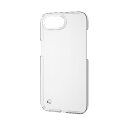 エレコム(ELECOM) PM-A25SPVKCR(クリア) iPhone 16e ケース ハード カバー 軽量 極薄 カメラレンズ保護設計 メタルステッカー付...