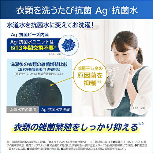 【長期保証付】東芝 TOSHIBA AW-7DH5 W ピュアホワイト 全自動洗濯機 ZABOON 洗濯7kg AW7DH5W