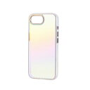 エレコム(ELECOM) PM-A25SHVCAWH(ホワイト) iPhone 16e ケース ハイブリッド カバー 衝撃吸収 カメラレンズ保護設計 ストラップホール付 オーロラ(2)