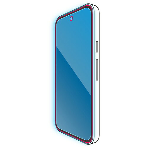 乐天商城 - エレコム(ELECOM) PM-P251FLGFBL ブラック Google Pixel 9a ガラスフィルム 高透明 ブルーライトカット 全面保護 強化ガラス 表面硬度10H 角割れ防止 フレーム付