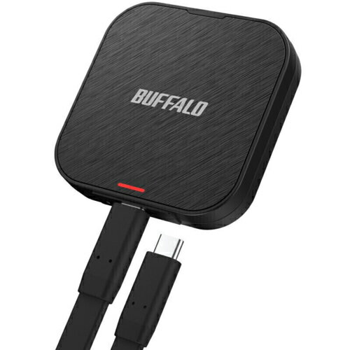バッファロー BUFFALO SSD-PMS500U3-BA USB 3.2(Gen 2) MagSafeマグネット対応ポータブルSSD ProRes録画対応 500GB SSDPMS500U3BA