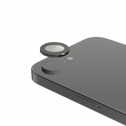 エレコム(ELECOM) PM-A25SFLLGBK ブラック iPhone 16e カメラフィルム ガラス 高透明 表面硬度10H 指紋防止 カメラレンズ保護...
