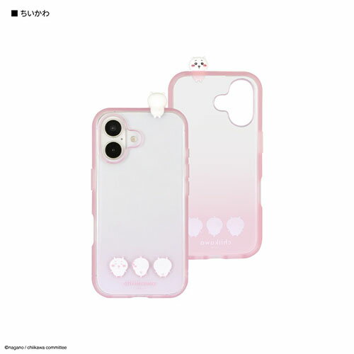 グルマンディーズ(gourmandis) CK-59A ちいかわ ちいかわ フレーム IIIIfit Clear iPhone16 対応 ケース