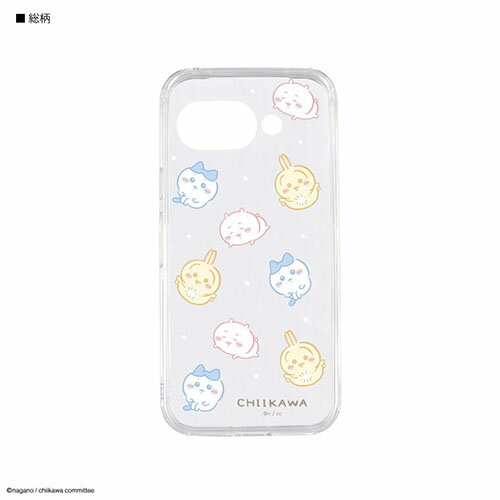 グルマンディーズ(gourmandis) CK-79B 総柄 ちいかわ Google Pixel 9a 対応 クリアケース