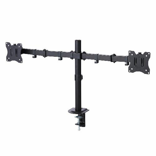 Other - エレコム(ELECOM) DPA-DN01BK ブラック モニターアーム デュアル 2画面 17〜32インチ 耐荷重9kg ディスプレイ対応 クランプ＆グロメット式