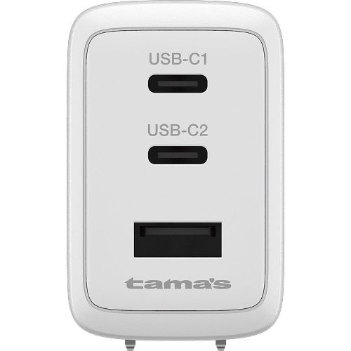 特価COMの多摩電子工業 TSAP164UC2W ホワイト PD45W コンセントチャージャー C×2+A TSAP164UC2W｜アングル2