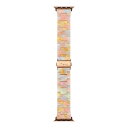 オウルテック(OWLTECH) OWL-AWBSMIN05-YE(フラワーガーデン) Apple Watch (38/40/41/42mm)用 キャンディレジンストラップ Mignonne(ミニョン)(2)