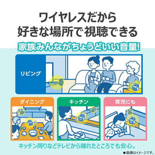 Aurex(オーレックス) AX-WST10-W ホワイト 無線モノラルタイプのテレビ用スピーカ...