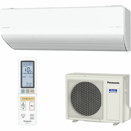 【長期保証付】パナソニック(Panasonic) エアコン 10畳用 2.8kW パナソニック Eolia UXシリーズ CS-UX286D2-W クリスタルホワイト 電源200V[配送のみ/設置工事なし]