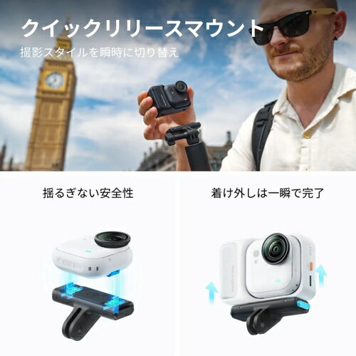 Insta360 Insta360 GO ULTRA �ߥåɥʥ��ȥ֥�å� 4K��������󥫥�� ���ꥨ�������Х�ɥ� CINSABEA-GOUltra06 ���������� GOULTRABKCB