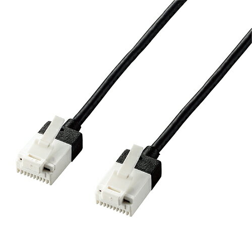 樂天商城 - エレコム(ELECOM) LD-GPASST/BK50 ブラック Cat6A LANケーブル 5m
