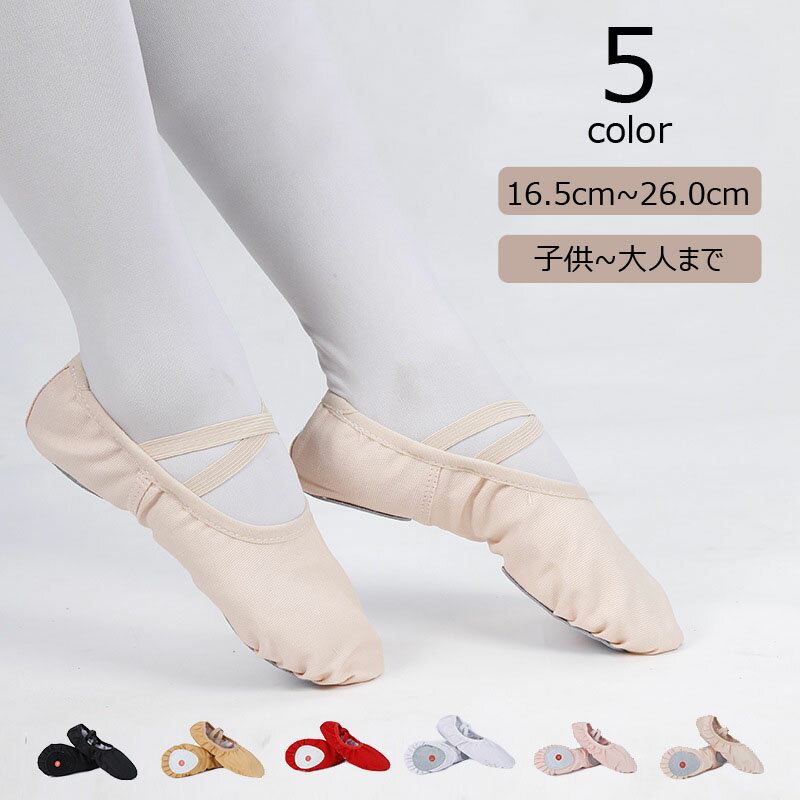 バレエシューズ 2足セット 子供 大人 キッズ ジュニア 5色 バレエ ダンス シューズ 練習用 アウトドア 体操 柔軟 レッスン 衣装 フィット ソフト 柔らか バレエ用品 小物 男女兼用 送料無料