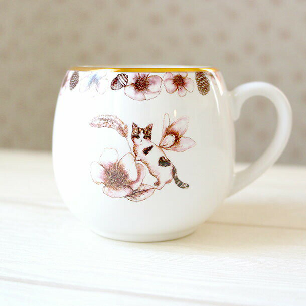 金縁マグカップ『ashita donna hi? 全2種』