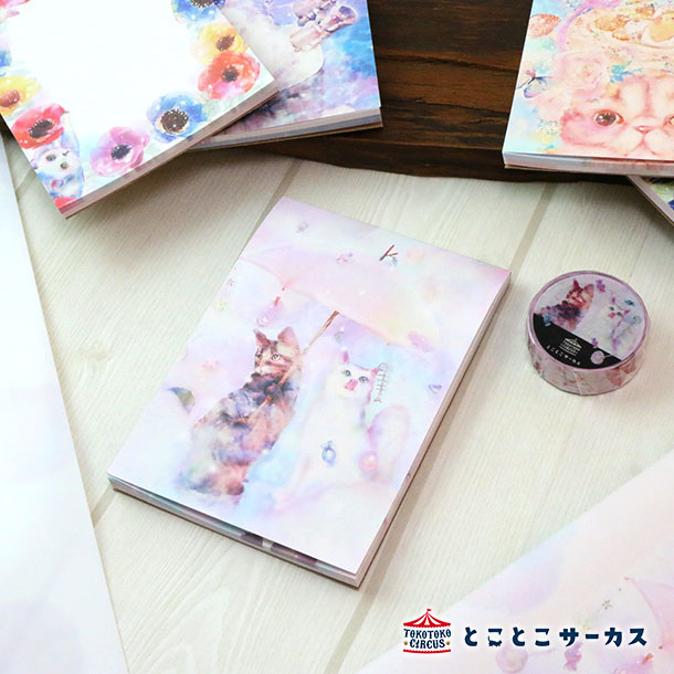 【メール便12点まで対応可】メモパッド『kyou wa donna hi?〜アメがふった日〜』