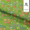 和柄 生地 金襴生地 京都 西陣織 兎丸文 (若葉) 10cm単位 切り売り