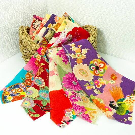 和柄 生地 一越ちりめん 柄物 はぎれ 10枚セット (其の二)