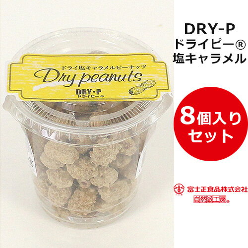 【今ならポイント2倍！】 ドライ塩キャラメルピーナッツ8個入りセット ドライピーナッツ 塩キャラメル味 DRY-P ドライピー 落花生 個別包装 お菓子 おやつ おつまみ 銚子 千葉 富士正食品 子供喜ぶ お土産 手土産 ご当地 特産品 女子会 ドライブ 景品 粗品