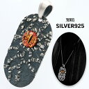 【クーポンで最大50%OFF】 ネックレストップ ペンダント ペンダントトップ スカル ドクロ 骸骨 猫目 赤 悪魔の目 シルバー925 メンズ レディース ロジウムメッキ プラチナ ワンピース 人気 上品 キラキラ 大人 かっこいい おしゃれ お洒落 重ね付け