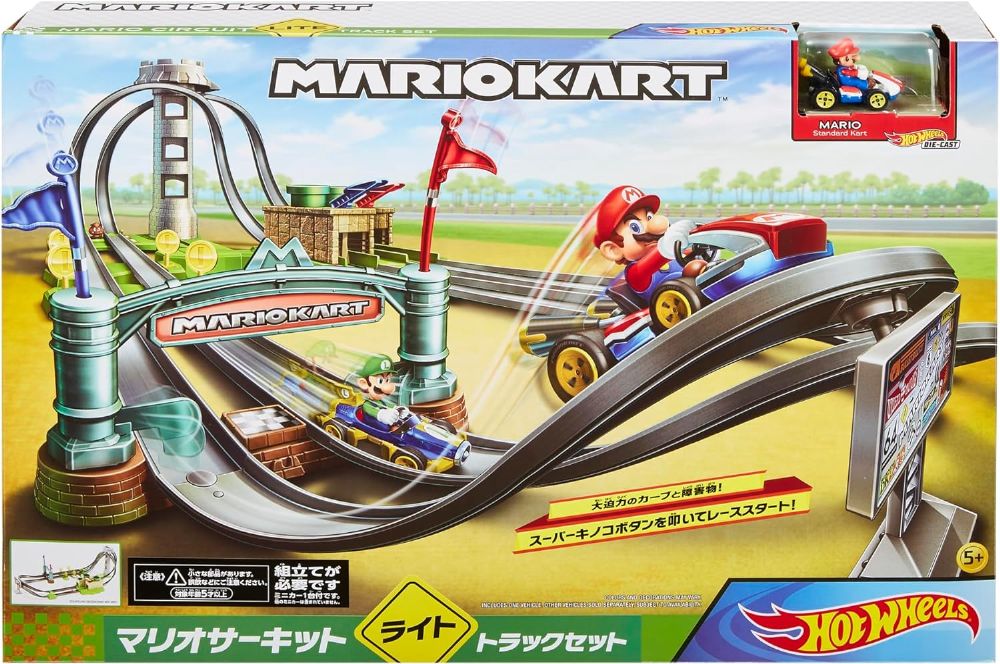 楽天市場】ホットウィール マリオカートサーキット トラックセット