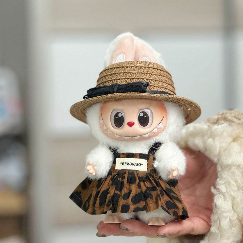 ラブブ服 LABUBU ぬいぐるみ着　ぬい服　ラブブ　着せ替え服　ハット　ドレス　ワンピース　シューズ　3点セット 　17cm 着せ替え服　ぬいぐるみ用衣装 1代目 2代目 3代目 ハロウィン