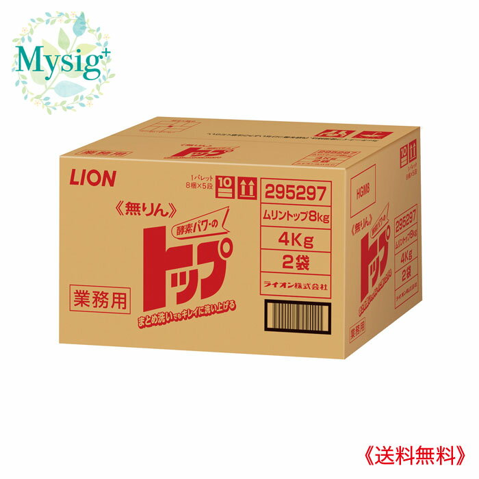 LION ライオン 《業務用》無りん トップ 粉末 8kg (4kg×2袋)